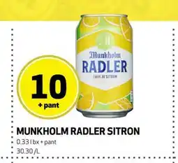 Bunnpris MUNKHOLM RADLER SITRON tilbud