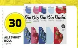 Bunnpris ALLE SYRNET BIOLA tilbud