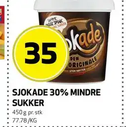 Bunnpris SJOKADE 30% MINDRE SUKKER tilbud