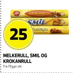 Bunnpris MELKERULL, SMIL OG KROKANRULL tilbud