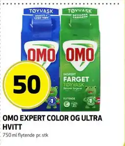 Bunnpris OMO EXPERT COLOR OG ULTRA HVITT tilbud