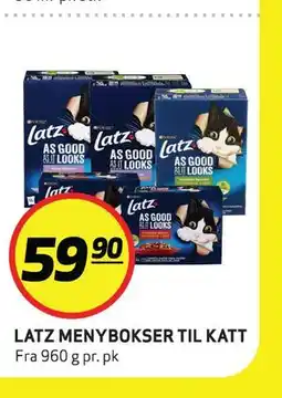 Bunnpris LATZ MENYBOKSER TIL KATT tilbud