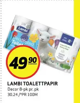 Bunnpris LAMBI TOALETTPAPIR tilbud