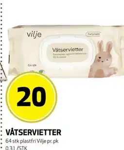 Bunnpris VÅTSERVIETTER tilbud