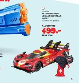 Lekia RC FERRARI 499P LE MANS HYPERCAR 2.4GHZ, Medlemspris tilbud