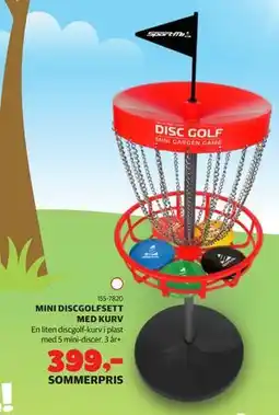 Lekia MINI DISCGOLFSETT MED KURV tilbud