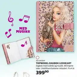 Lekia TOPMODEL DAGBOK LEOHEART tilbud