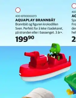 Lekia AQUAPLAY BRANNBÅT tilbud