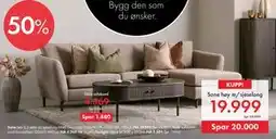 Fagmøbler Sone høy m/sjeselong tilbud