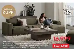 Fagmøbler San Remo sofa tilbud