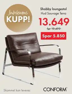 Fagmøbler Shabby loungestol tilbud