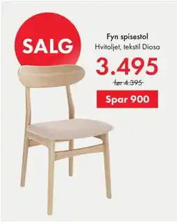Fagmøbler Fyn spisestol tilbud