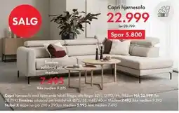 Fagmøbler Capri hjørnesofa tilbud