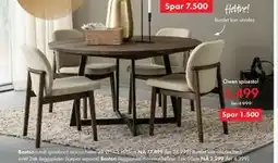 Fagmøbler Owen spisestol tilbud