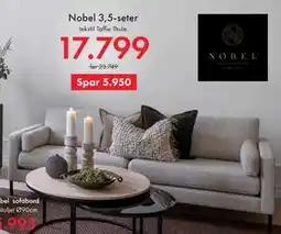 Fagmøbler Nobel 3,5-seter tilbud