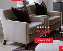 Fagmøbler Nobel lav stol tilbud