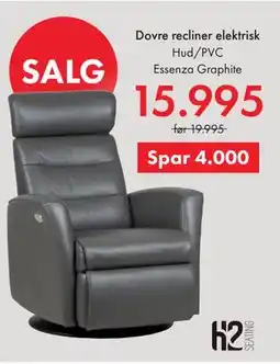 Fagmøbler Dovre recliner elektrisk tilbud