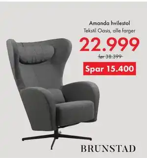 Fagmøbler Amanda hvilestol tilbud