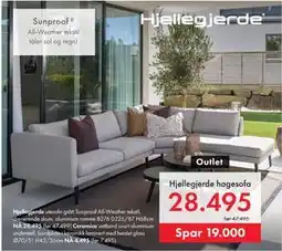 Fagmøbler Hjellegjerde hagesofa tilbud