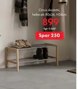 Fagmøbler Circus skostativ tilbud