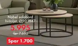 Fagmøbler Nobel sofabord tilbud