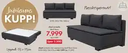 Fagmøbler Aksel sovesofa tilbud