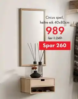 Fagmøbler Circus speil tilbud