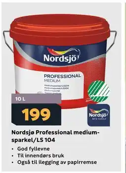 Megaflis Nordsjø Professional mediumsparkel/LS 104 tilbud