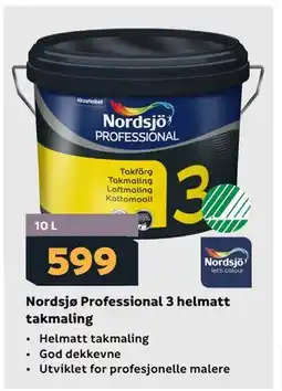 Megaflis Nordsjø Professional 3 helmatt takmaling tilbud