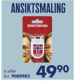 Sparkjøp ANSIKTSMALING tilbud