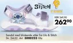 Sparkjøp Sandal med blinkende såler fra Lilo & Stitch tilbud