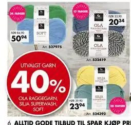 Sparkjøp UTVALGT GARN tilbud