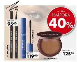 Sparkjøp ALT FRA ISADORA 40% tilbud