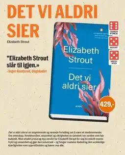Ark Bokhandel DET VI ALDRI SIER tilbud