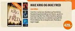 Ark Bokhandel IKKE KRIG OG IKKE FRED tilbud