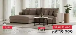 Skeidar Rossi Lux 2-seter med XL sjeselong venstre tilbud