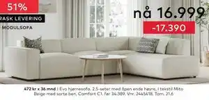 Evo hjørnesofa