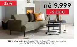Skeidar Nest 3-seter tilbud