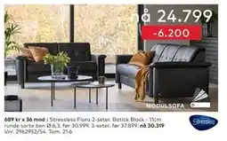 Skeidar Stressless Flora 2-seter tilbud