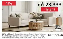 Skeidar Slogen hjørnesofa tilbud