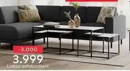Skeidar Lisboa sofabordsett tilbud
