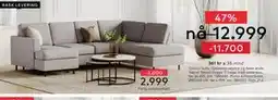 Skeidar Oslo U-Sofa tilbud