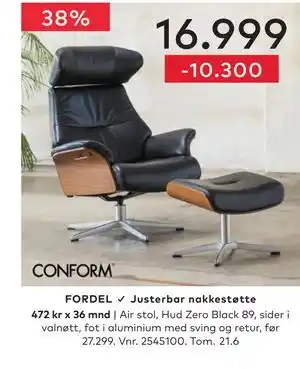 Skeidar Air stol tilbud