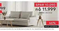 Skeidar Roma 3-seter tilbud