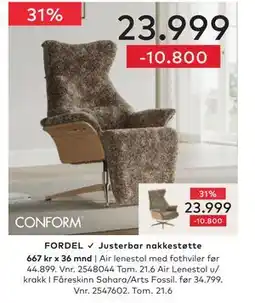 Skeidar Air lenestol u/ krakk tilbud