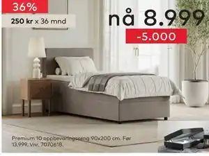 Skeidar Premium 10 oppbevaringsseng tilbud