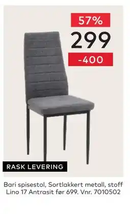Skeidar Bari spisestol tilbud