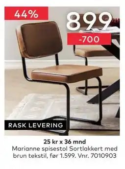 Skeidar Marianne spisestol tilbud