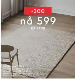Skeidar LÆRDAL GULVTEPPE tilbud