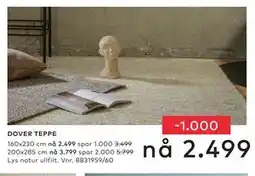 Skeidar DOVER TEPPE tilbud